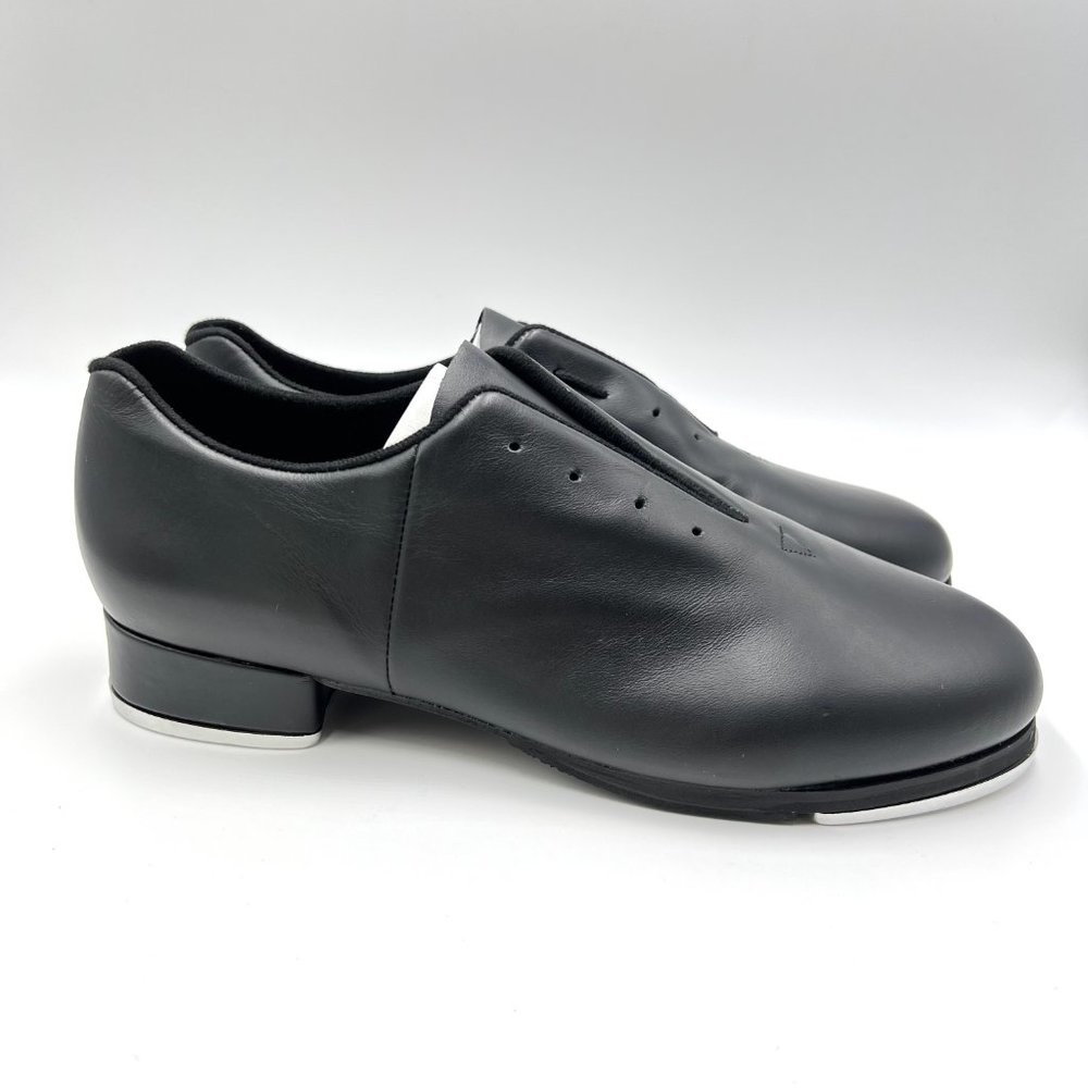 Bloch Womens Size 11 11M S0321L Sync Black Leather Lace Up Jazz Tap Dance Shoes